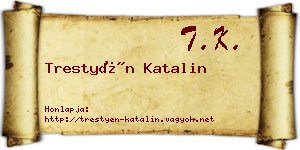 Trestyén Katalin névjegykártya